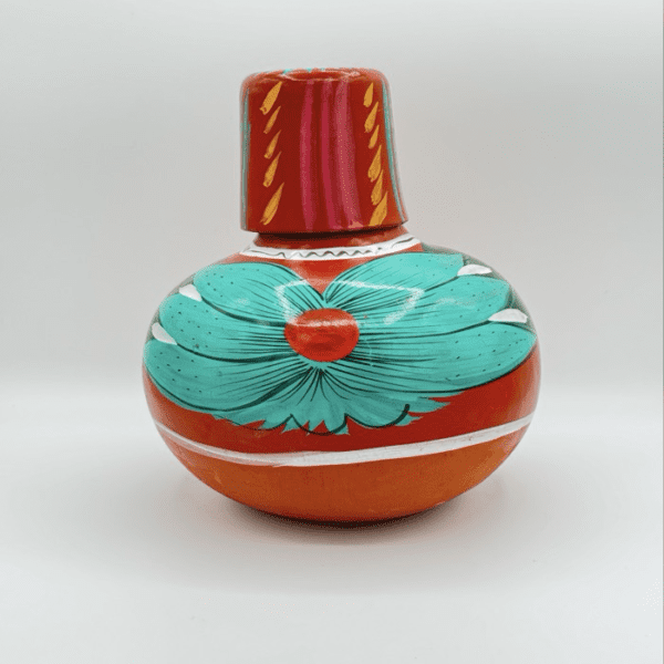 Clay Water Jug with cup